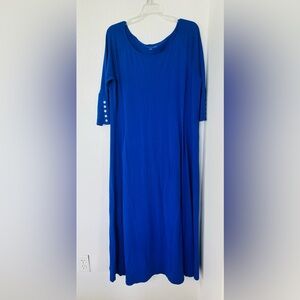 Soft Surroundings Sapphire Pirouette Maxi Dress